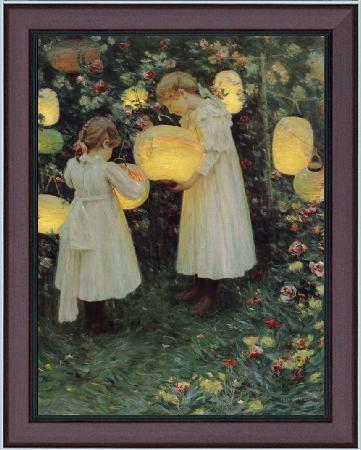 framed  Luther Van Gorder Japanese Lanterns, Ta3078-1